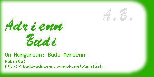 adrienn budi business card